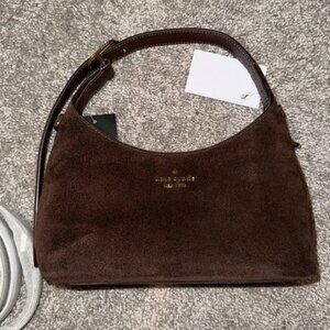 Kate Spade 454 Suede Mini Crossbody Hot Fudge